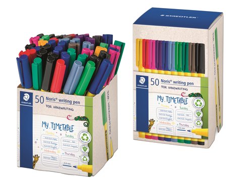 Staedtler Noris Writing Pen 307 Surtido de Rotuladores Punta F Caja de 50 Unidades Staedtler Noris Writing Pen 307 Surtido de Rotuladores Punta F Caja de 50 Unidades