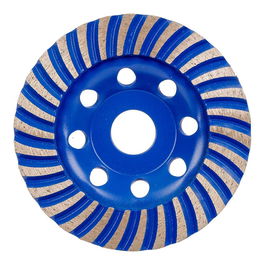 Workpro Muela Copa Diamantada Ø115 x 22,2 mm - Para Pulido de Hormigón y Piedra - Turbohilera Dientes Finos Turbo - 13.300 RPM