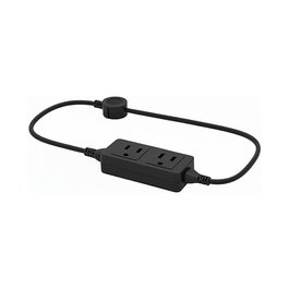 Helos CLASSIC Regleta de enchufes 3 salidas, Negro, 1,5 m
