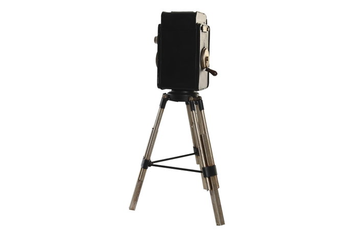 DKD Home Decor Decoración Metal Cámara Envejecido Negro