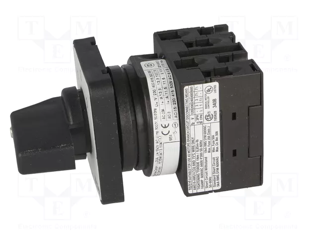 EATON ELECTRIC Interruptor de levas multiposición T0-2-8241/E 20A 4 posiciones EATON ELECTRIC Interruptor de levas multiposición T0-2-8241/E 20A 4 posiciones