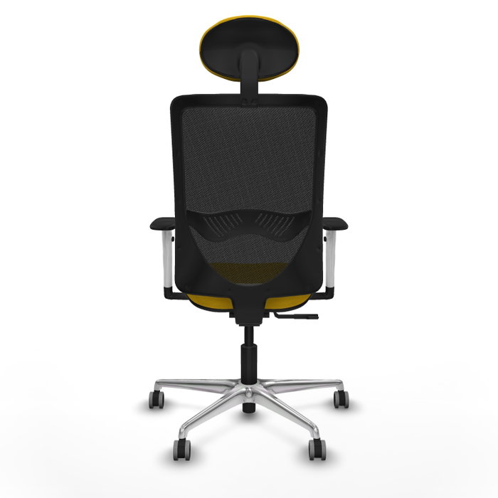 PIQUERAS Y CRESPO Silla de oficina Zulema con Mecanismo Sincro Amarillo y Negro
