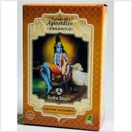 RADHE SHYAM Tratamiento Capilar Ayurvedico Kachur Sugandhi 100 ml - Polvo Orgánico para Cabello Fino y Piel