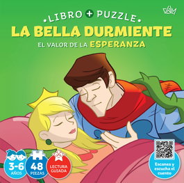DALY Bella durmiente (valor esperanza) - Libro + Puzzle 48 piezas