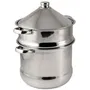 Baumalu Couscoussier Tajine Acero Inoxidable 9 Litros Triple Fondo Apto Induccion