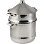 Baumalu Couscoussier Tajine Acero Inoxidable 9 Litros Triple Fondo Apto Induccion