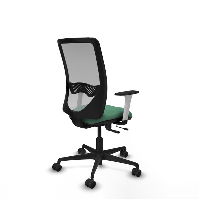 PIQUERAS Y CRESPO Silla de oficina Zulema con mecanismo Sincro/Traslack, Verde esmeralda y Gris PIQUERAS Y CRESPO Silla de oficina Zulema con mecanismo Sincro/Traslack, Verde esmeralda y Gris