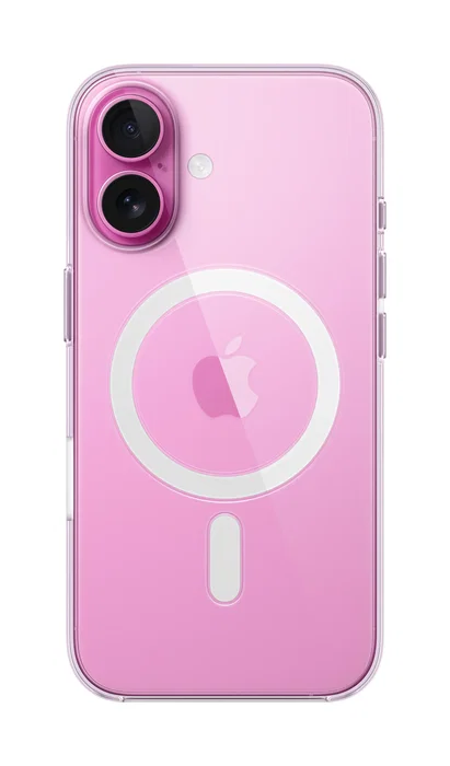 Apple MA6A4ZM/A Funda Transparente con MagSafe para iPhone 16 (15,5 cm / 6,1") - Policarbonato, Protección contra Caídas y Rayones, Antiamarilleamiento