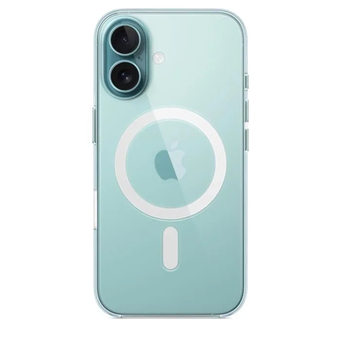 Apple iPhone 16 Funda Transparente con MagSafe para iPhone 16 Apple iPhone 16 Funda Transparente con MagSafe para iPhone 16
