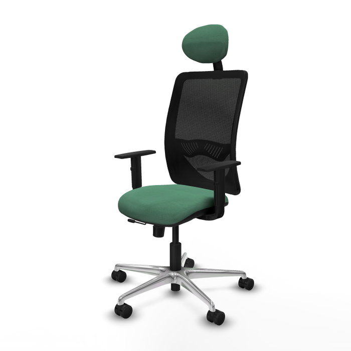 PIQUERAS Y CRESPO Silla de oficina Zulema Verde esmeralda y Negro PIQUERAS Y CRESPO Silla de oficina Zulema Verde esmeralda y Negro