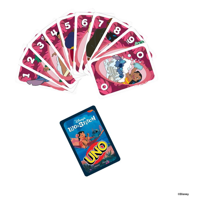 Mattel UNO Lilo & Stitch Disney Juego de Cartas Temático Mattel UNO Lilo & Stitch Disney Juego de Cartas Temático
