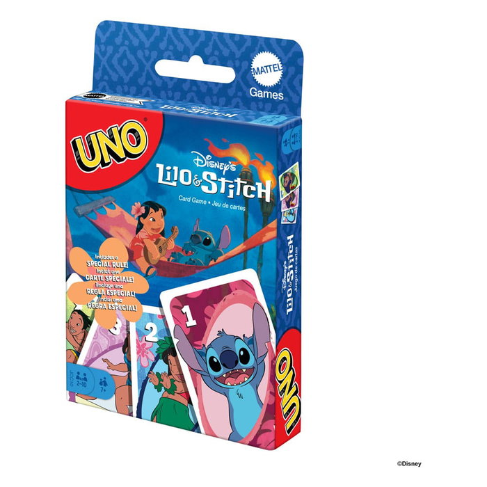 Mattel UNO Lilo & Stitch Disney Juego de Cartas Temático Mattel UNO Lilo & Stitch Disney Juego de Cartas Temático