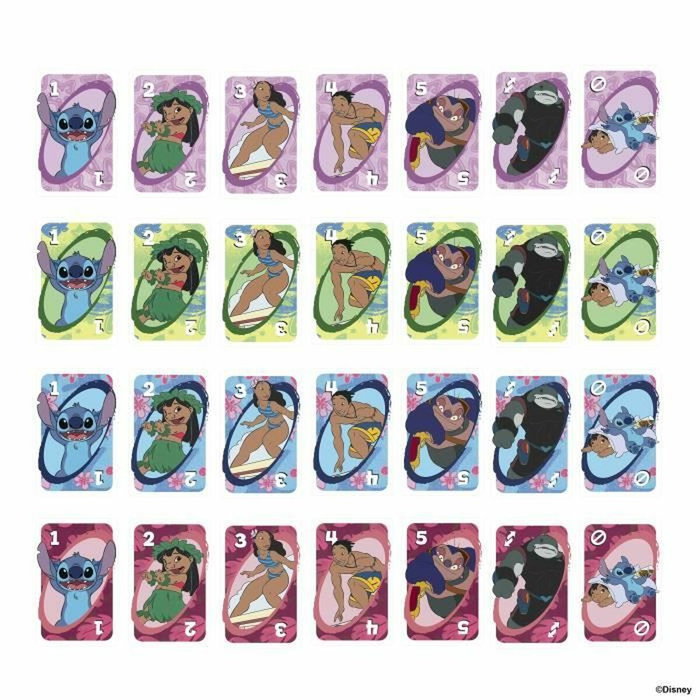 Mattel UNO Lilo & Stitch Disney Juego de Cartas Temático Mattel UNO Lilo & Stitch Disney Juego de Cartas Temático