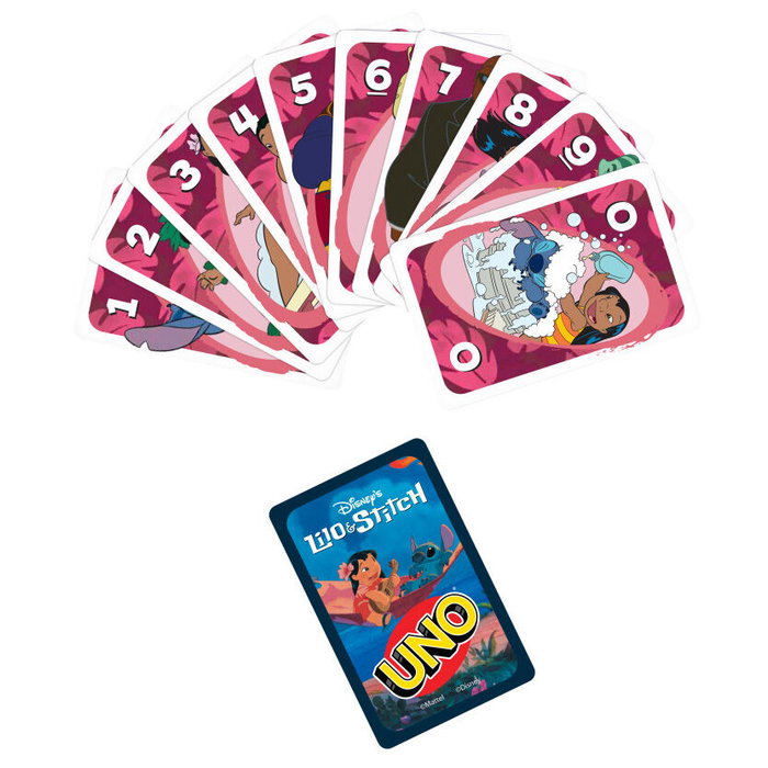Mattel UNO Lilo & Stitch Disney Juego de Cartas Temático Mattel UNO Lilo & Stitch Disney Juego de Cartas Temático
