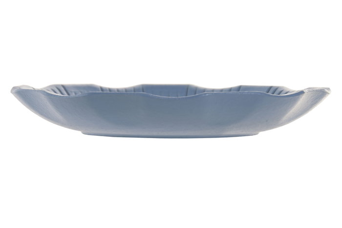 DKD Home Decor Bandeja Vaciabolsillos Atlantico Blanco Azul Resina 15 x 15 x 2 cm (12 Unidades)