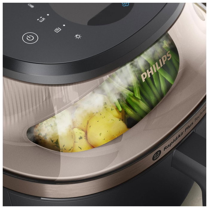 Philips Freidora de aire Series 5000 NA547/07 Negro y dorado Philips Freidora de aire Series 5000 NA547/07 Negro y dorado