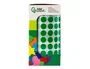 Liderpapel Gomets autoadhesivos círculos verdes 10,5 mm rollo de 6000 unidades