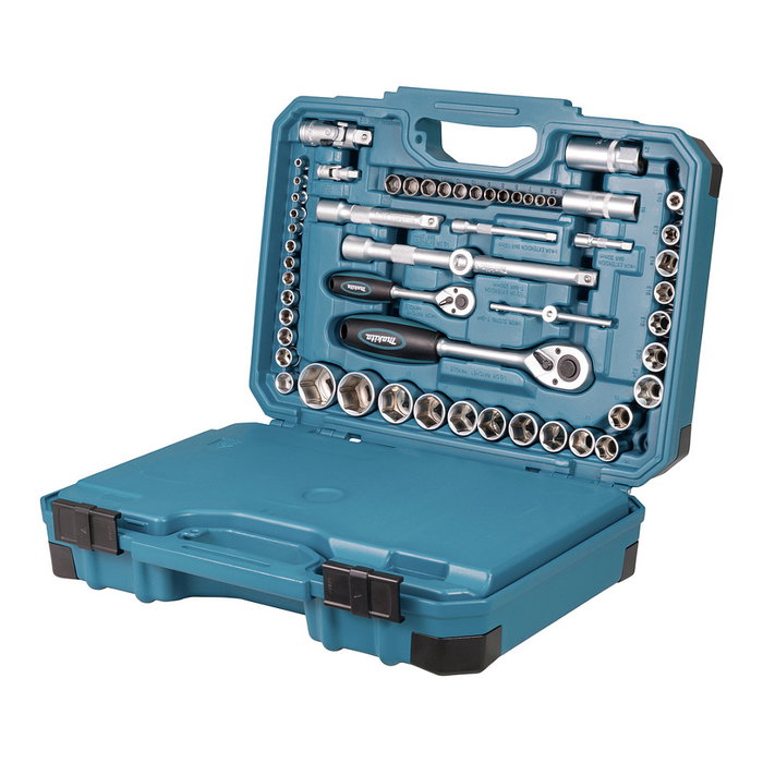 Makita E-17980 Kit Herramientas 231 Piezas, Llaves, Destornilladores, Carraca, Azul Makita E-17980 Kit Herramientas 231 Piezas, Llaves, Destornilladores, Carraca, Azul