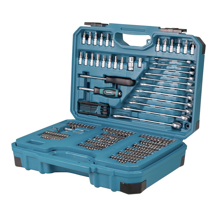 Makita E-17980 Kit Herramientas 231 Piezas, Llaves, Destornilladores, Carraca, Azul Makita E-17980 Kit Herramientas 231 Piezas, Llaves, Destornilladores, Carraca, Azul