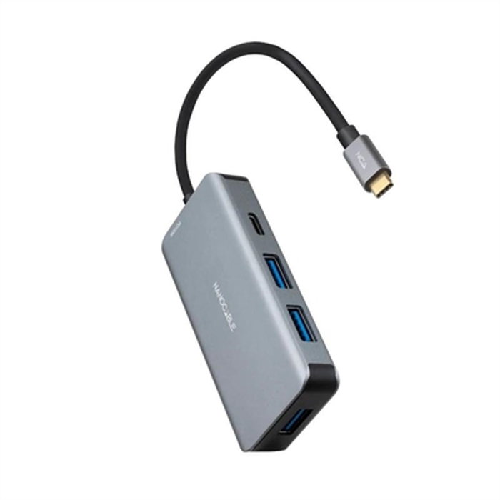Nanocable Hub USB-C 5 en 1 Gris 15cm 10.16.1005