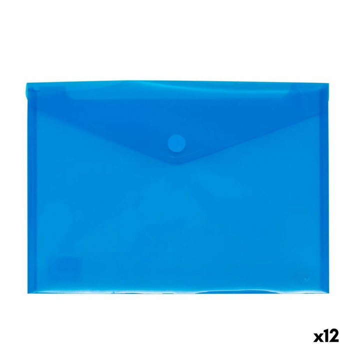 Grafoplás Sobre Velcro Ecoplás Folio Azul (Set de 12)
