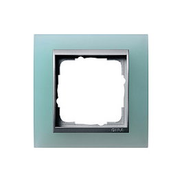 GIRA Marco 1f Opak mint Event para color alu