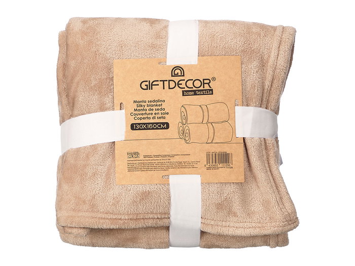 GIFTDECOR Manta Sedalina Beige 130x160cm GIFTDECOR Manta Sedalina Beige 130x160cm