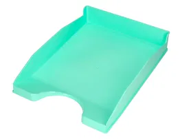 Q-connect Bandeja sobremesa plástico Verde Menta Opaco 240x70x340 mm
