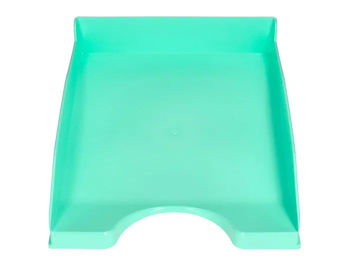 Q-connect Bandeja sobremesa plástico Verde Menta Opaco 240x70x340 mm