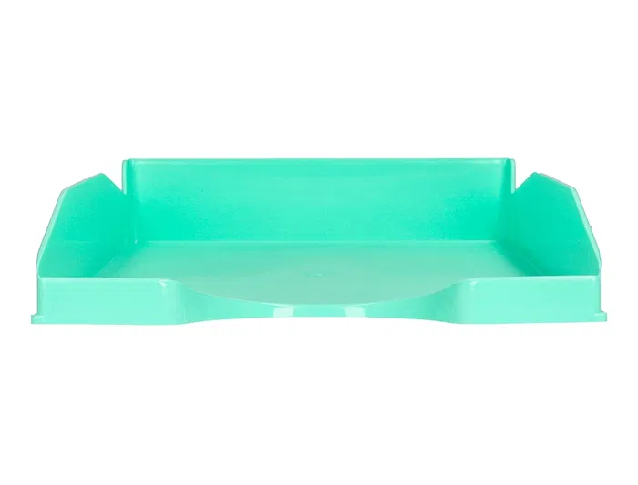 Q-connect Bandeja sobremesa plástico Verde Menta Opaco 240x70x340 mm
