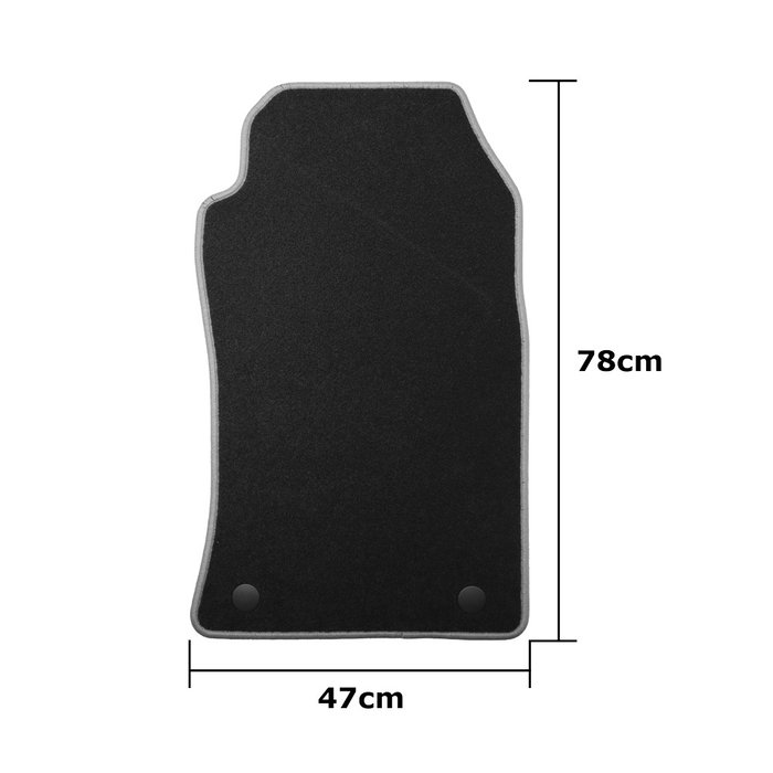 OCC Design Alfombrillas a Medida para Mini R52 Cabrio 2004-2009, Juego de 5 Piezas, Velour Antideslizante, Refuerzo Conductor, Referencia OCCMI0008
