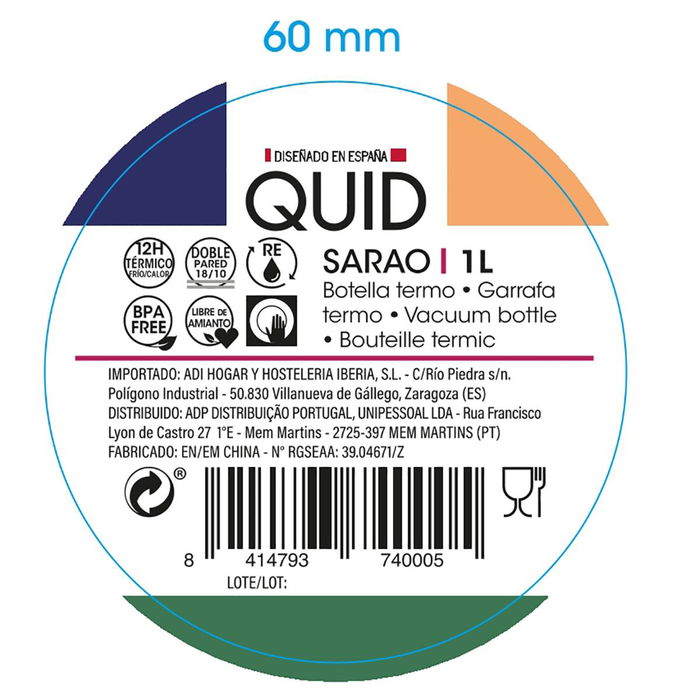 Botella Térmica Sarao Quid 1 L