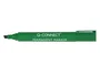 Q-connect Rotulador permanente verde punta biselada 5 mm