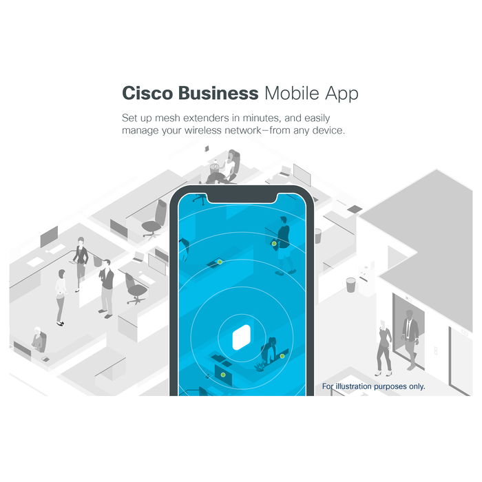 Cisco CBW240AC Punto de Acceso Wi-Fi 2.4 GHz y 5 GHz, 1733 Mbit/s para Empresas