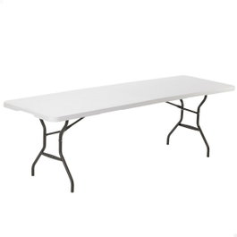 Color Baby Mesa Plegable Mitad Blanca 245x76x74 cm