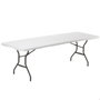 Color Baby Mesa Plegable Mitad Blanca 245x76x74 cm