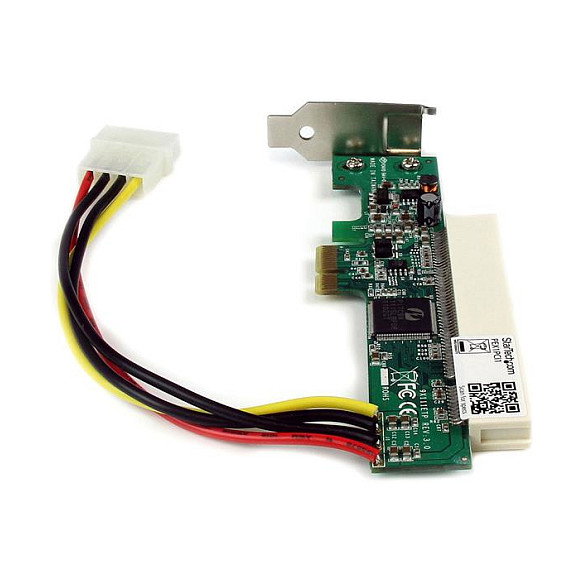 StarTech.com Tarjeta Adaptador PCI Express a PCI, PCIe a PCI 32-bit, Rojo, CE, FC, ROHS, Compatible con Windows