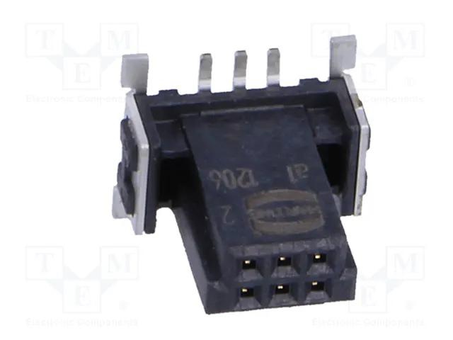 HARTING Conector har-flex® de 6 pines para PCB a PCB, hembra SMT