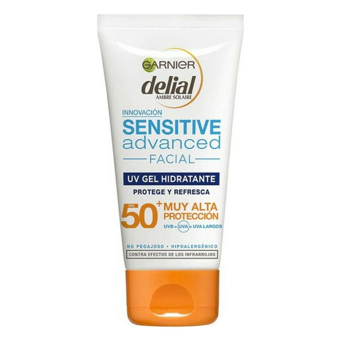 Garnier Delial Sensitive Advanced Gel Facial Protector Solar SPF50+ Muy Alta Protección Piel Sensible 50 ml Garnier Delial Sensitive Advanced Gel Facial Protector Solar SPF50+ Muy Alta Protección Piel Sensible 50 ml