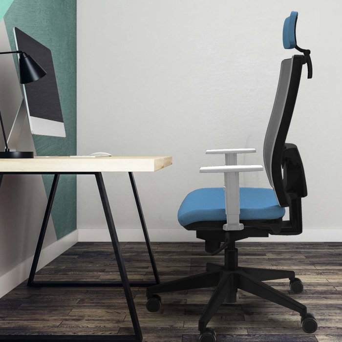 PIQUERAS Y CRESPO Silla de oficina Horna Gris y Blanco PIQUERAS Y CRESPO Silla de oficina Horna Gris y Blanco