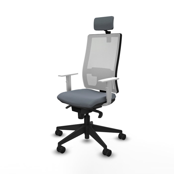 PIQUERAS Y CRESPO Silla de oficina Horna Gris y Blanco PIQUERAS Y CRESPO Silla de oficina Horna Gris y Blanco