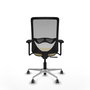 PIQUERAS Y CRESPO Silla de oficina Zulema con mecanismo Sincro, Crema y Gris