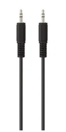 Belkin F3Y111BF1M-P Cable de Audio Estéreo 3,5mm Jack Macho a 3,5mm Jack Macho, Longitud 1 Metro, Color Negro