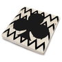 Hermia TBA69543766310 Felpudo de Cristal de Piedra Natural 10x10x1 cm 4 Piezas