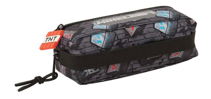 Safta Portatodo triple pequeño con goma elástica 22x8,5x6 cm Safta Portatodo triple pequeño con goma elástica 22x8,5x6 cm