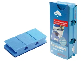 Blanca Estropajo salvauñas azul bicapa pack de 3 unidades