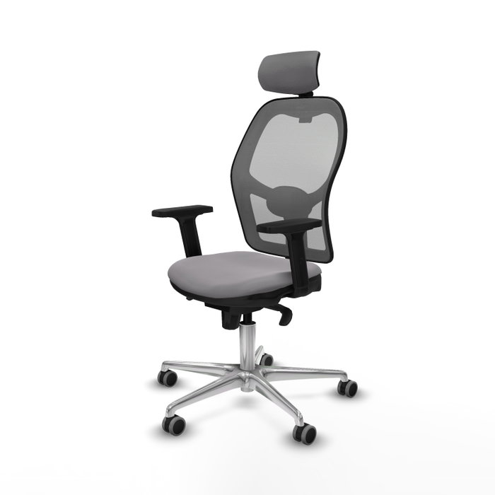 PIQUERAS Y CRESPO Silla de oficina Jorquera Gris con mecanismo Sincro PIQUERAS Y CRESPO Silla de oficina Jorquera Gris con mecanismo Sincro