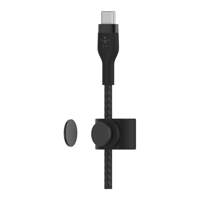 Belkin Cable USB-C a USB-C 2.0 con trenzado de silicona, 2 metros, negro