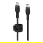 Belkin Cable USB-C a USB-C 2.0 con trenzado de silicona, 2 metros, negro