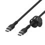 Belkin BOOST↑CHARGE PRO Flex Cable USB-C a USB-C 2.0 Trenzado en Silicona 2 metros Negro